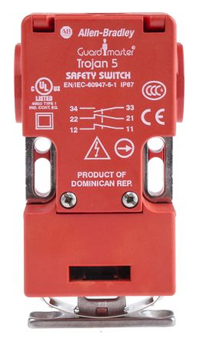 Allen Bradley 440K Safety Rated Interlock Switch, Keyed Actuator Included, Fibreglass Reinforced Polybutylene