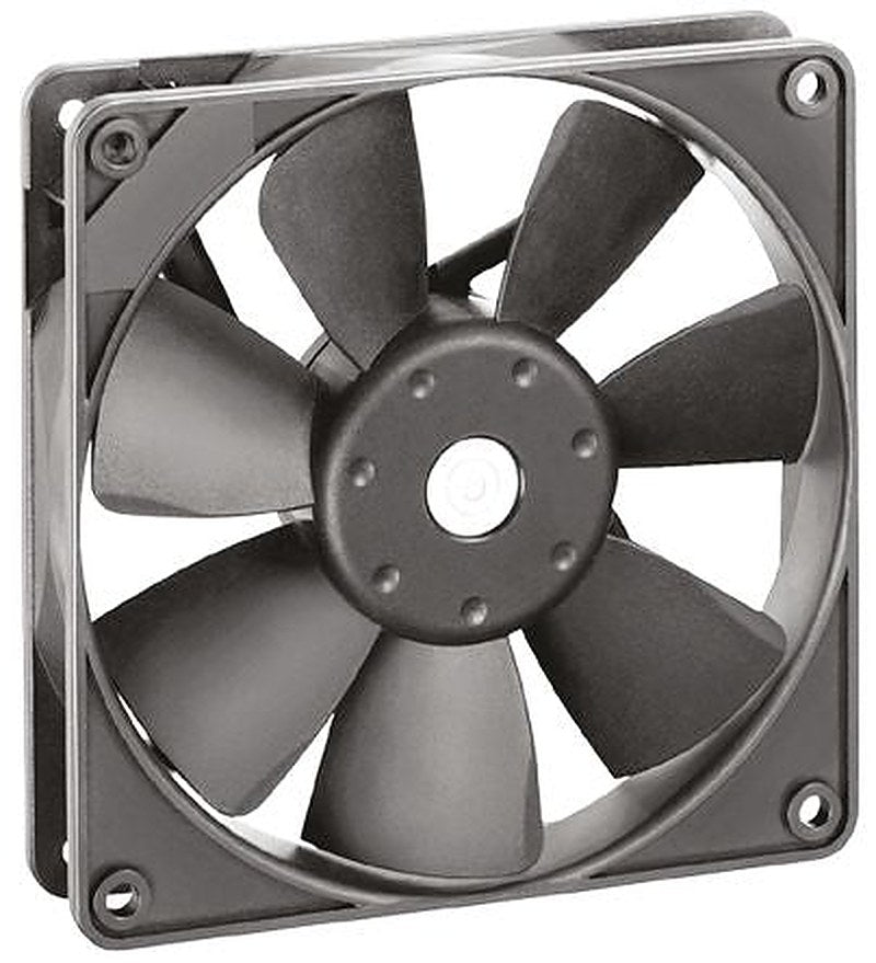 ebm-papst 4400 F Series Axial Fan, 12V dc, 114 m³/h, 2 W 119 mm 25mm 25 mm