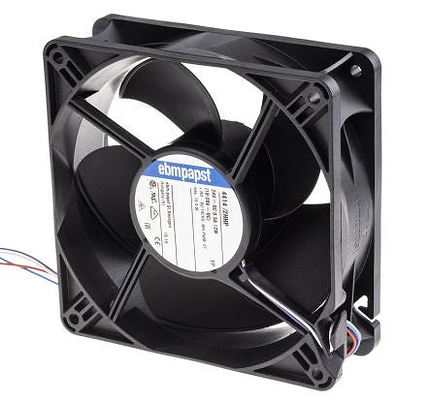 ebm-papst 4400 Series Axial Fan, 24V dc, 285 m³/h, 12 W 119 mm 38mm 38 mm