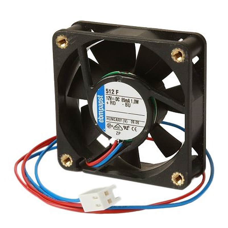 ebm-papst 4400 Series Axial Fan, 24V dc, 168 m³/h, 3.2 W, 0.12 A Max, IP20 119 mm 38mm 38 mm