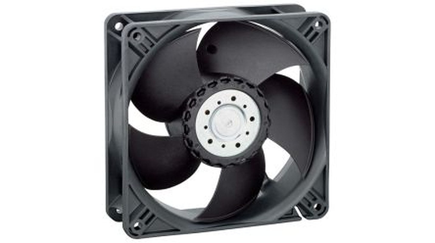 ebm-papst 4400N Series Axial Fan, 48V dc, 205 m³/h, 9 W, 150 mA Max 119 mm 119mm 38 mm
