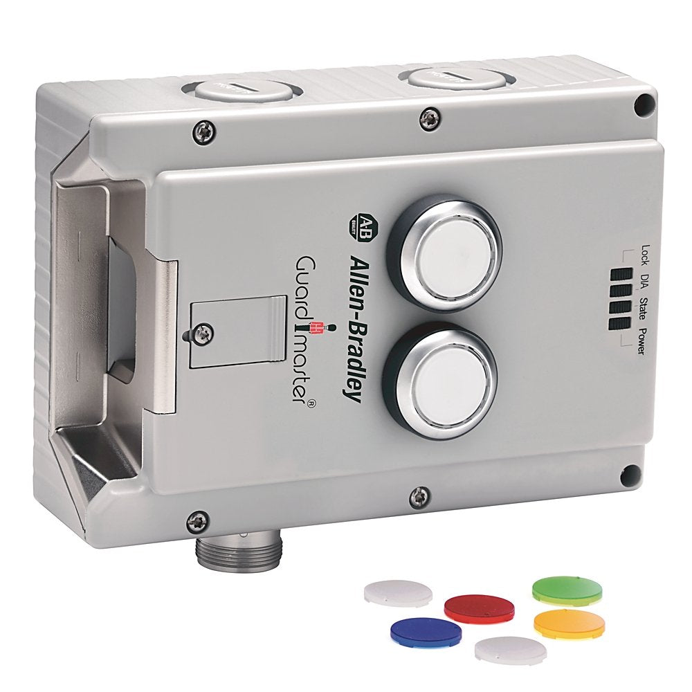 Lock Module, 442G Access Box, Power to Release, Unique Code, M23 Connector, Left-hand Guard, 2 Push buttons