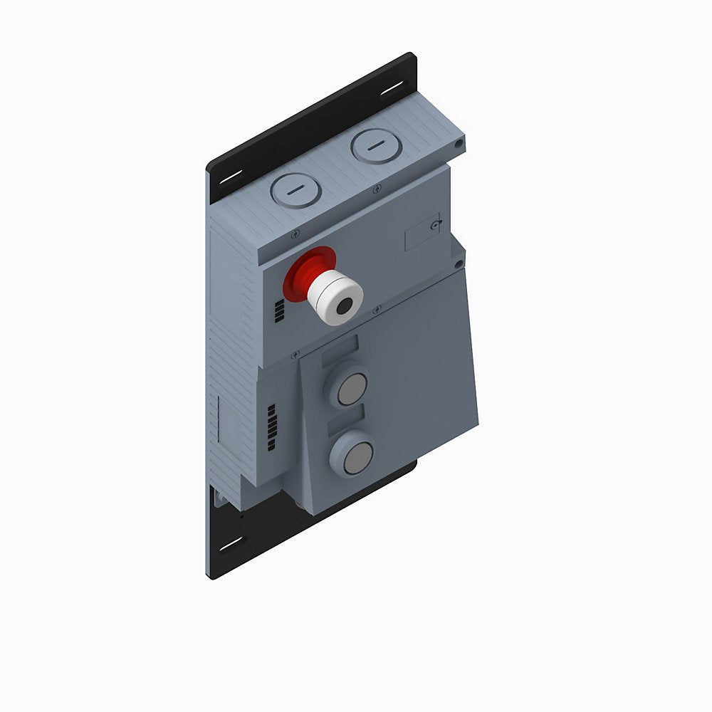 Lock Module, 442G Access Box, Power to Release, Unique Code, EtherNet/IP (2 x M12, D-coded), Right-hand Guard, E-stop and Two Push Buttons