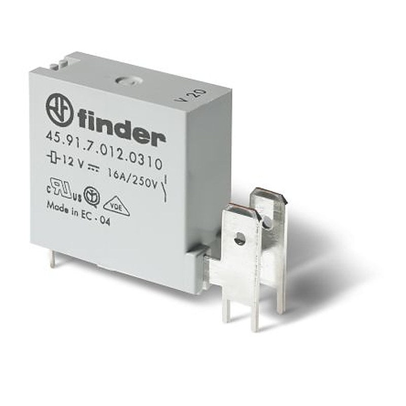 Finder PCB Relay, 12V dc Coil, 16A Switching Current, SPST