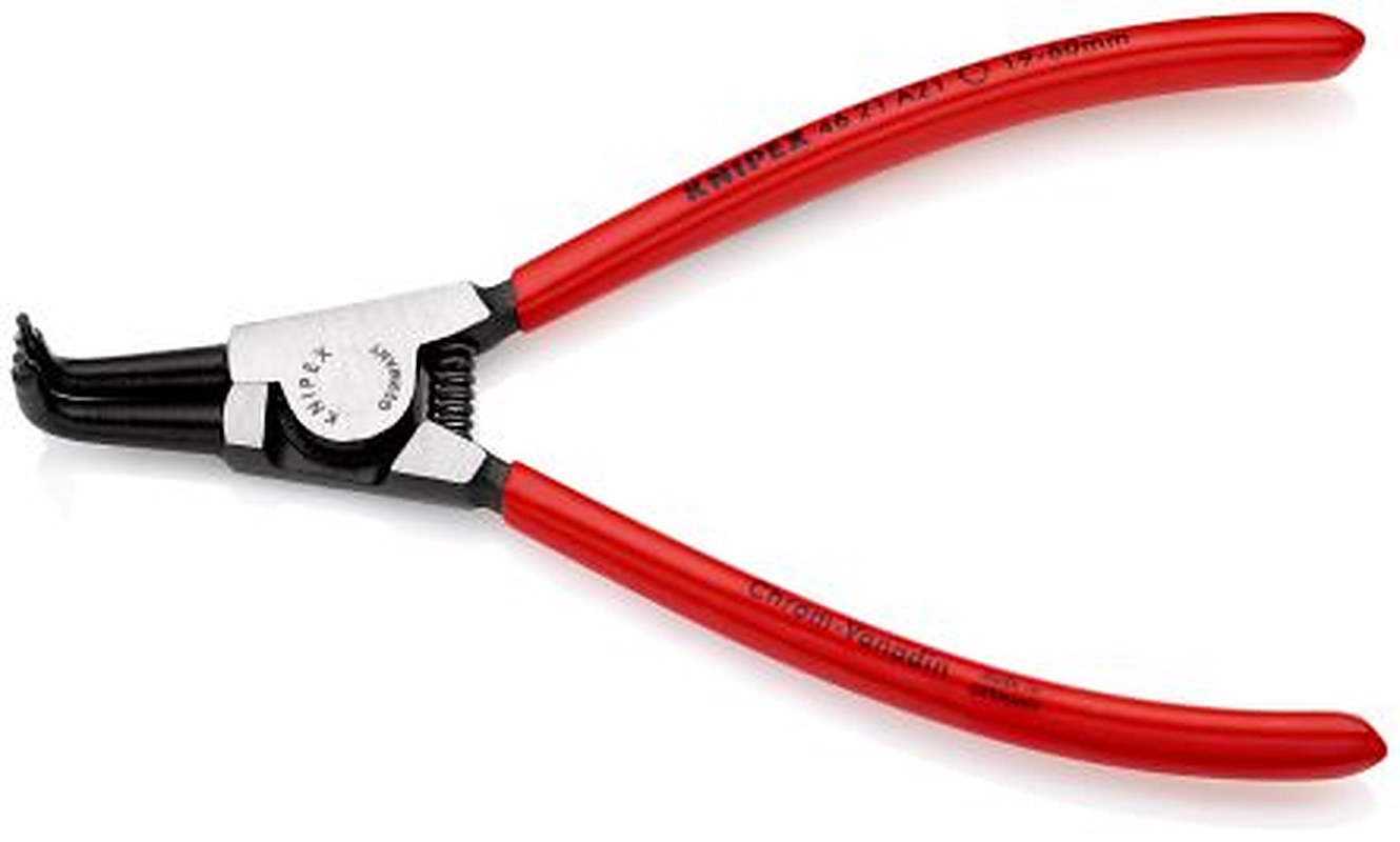 Knipex 1-Piece Circlip Plier, 170mm Overall Bent Nose