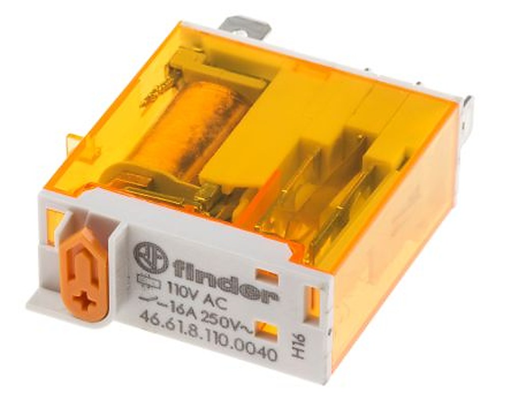 Finder Power Relay, 110V ac Coil, 25A Switching Current, SPDT