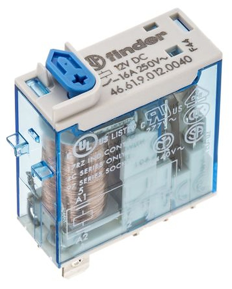 Finder Relay, 12V dc Coil, 25A Switching Current, SPDT