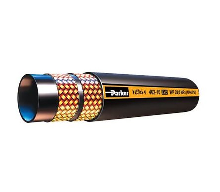 Parker Synthetic Rubber Hydraulic Hose Assembly, 425 bar Max Pressure