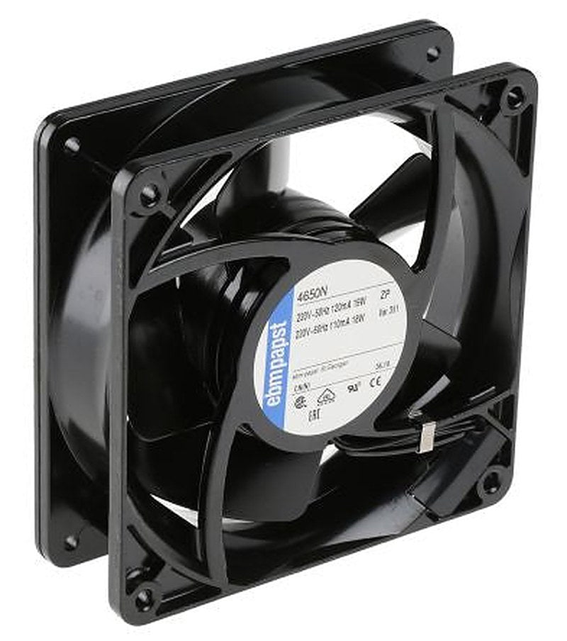 ebm-papst 4000 N Series Axial Fan Kit, 230V ac, 160 m³/h, 19 W, IP20 119 mm, 119mm, 38 mm