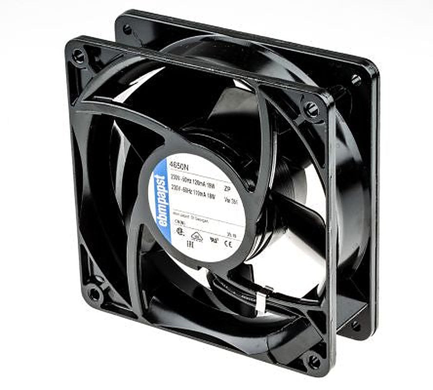 ebm-papst 4000 N Series Axial Fan Kit, 230V ac, 160 m³/h, 19 W, IP20 119 mm, 119mm, 38 mm