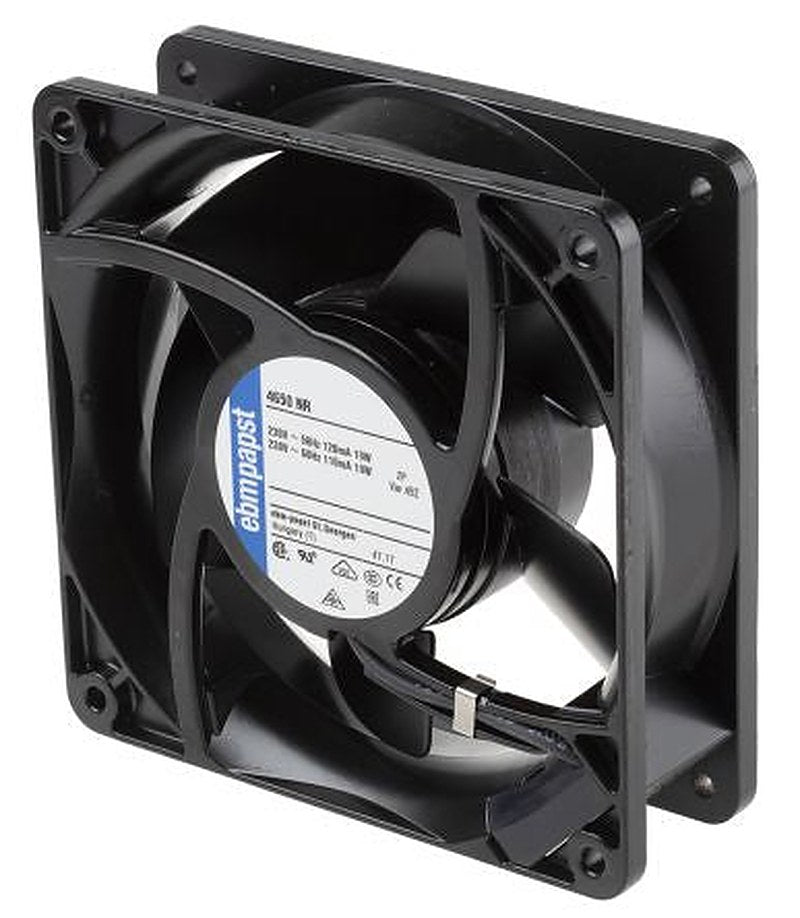 ebm-papst 4000 N Series Axial Fan, 230V ac, 160 m³/h, 19 W, 82 mA Max, IP54 119 mm, 119mm, 38 mm