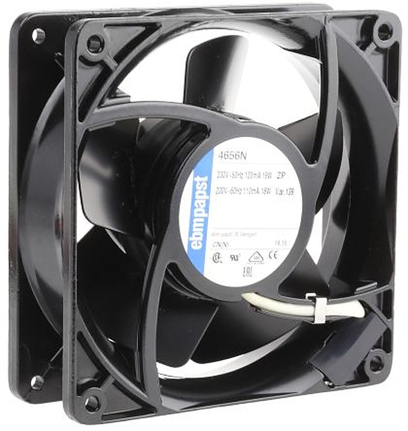 ebm-papst 4000 N Series Axial Fan Kit, 230V ac, 160 m³/h, 19 W, IP20 119 mm, 119mm, 38 mm