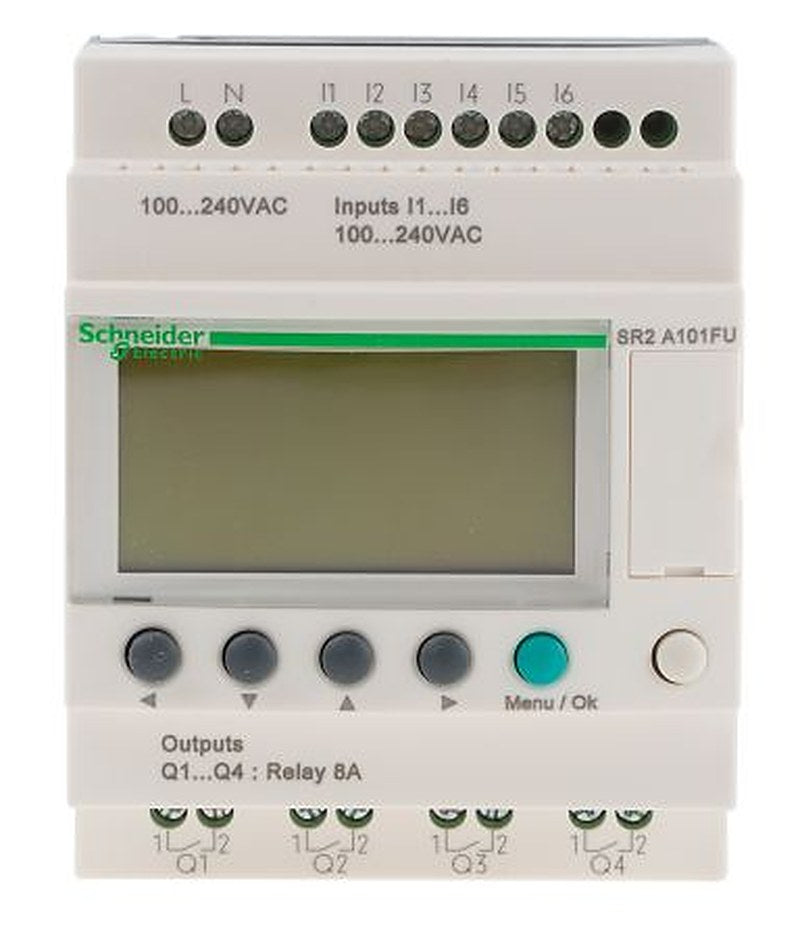 Schneider Electric Zelio Logic Series Logic Module, Relay Output, 6-Input, Discrete Input