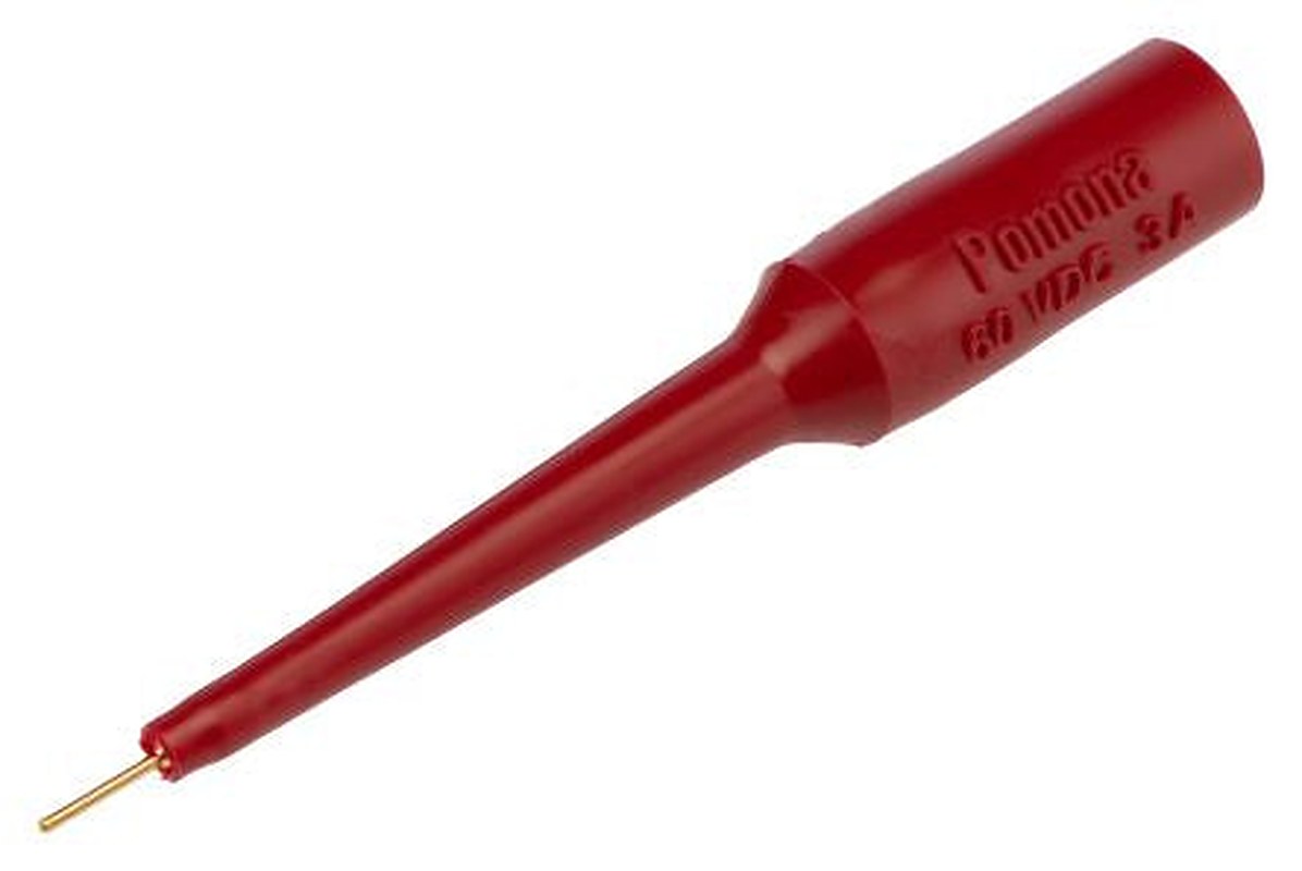 Fluke Red Test Connector Adapter With Brass contacts and Gold Plated