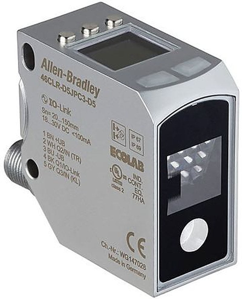 Allen Bradley Colour Sensor White LED 150 mm, NPN/PNP, 100 mA IO-Link, IP69, IP67 30V