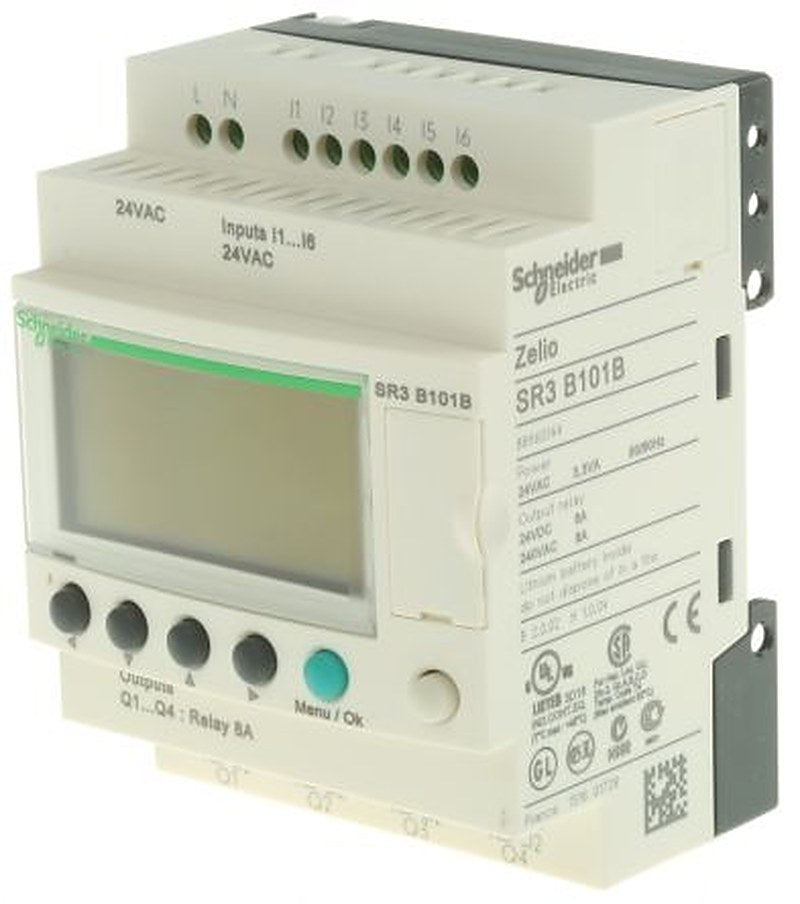 Schneider Electric Zelio Logic Series Logic Module, Relay Output, 6-Input, Discrete Input