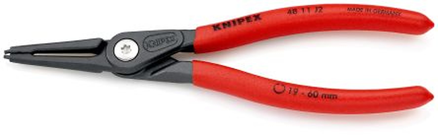 Knipex 1-Piece Circlip Plier, 180mm Overall Straight Nose