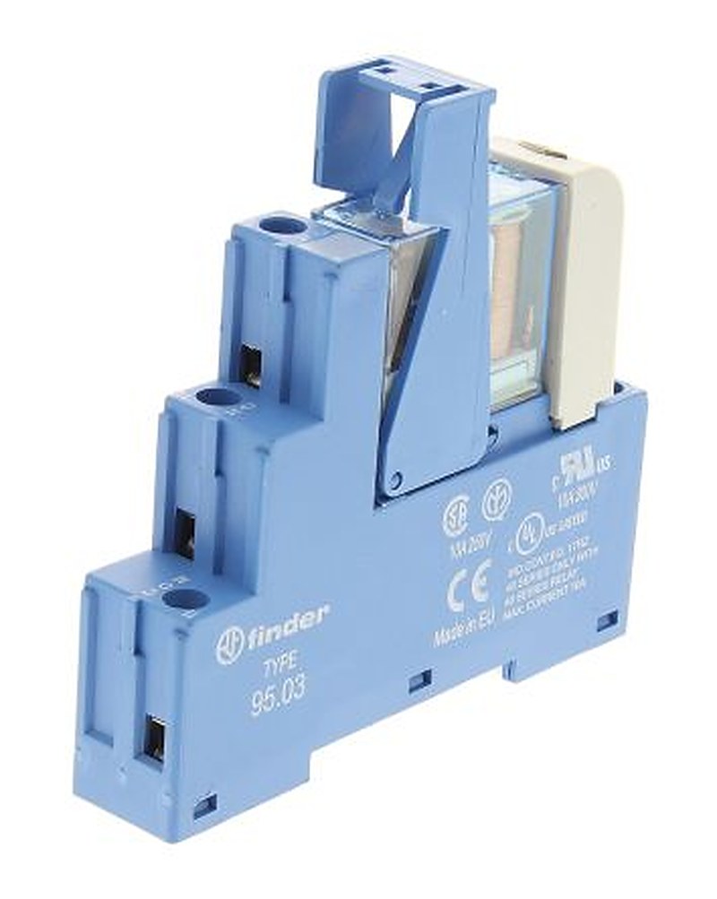 Finder 48 Series Interface Relay, DIN Rail, 24V dc Coil, SPDT, 22.2mA