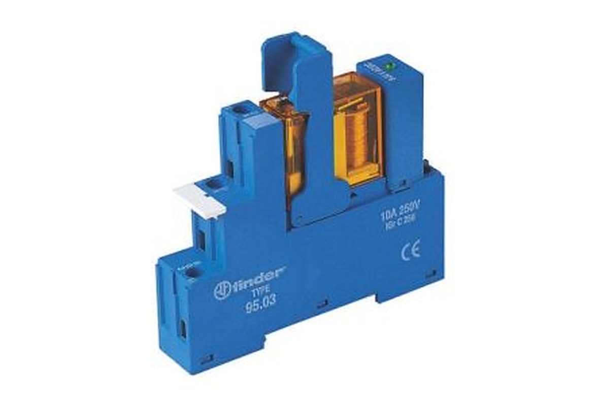 Finder 48 Series Interface Relay, DIN Rail, 12V ac Coil, SPDT, 90.5mA