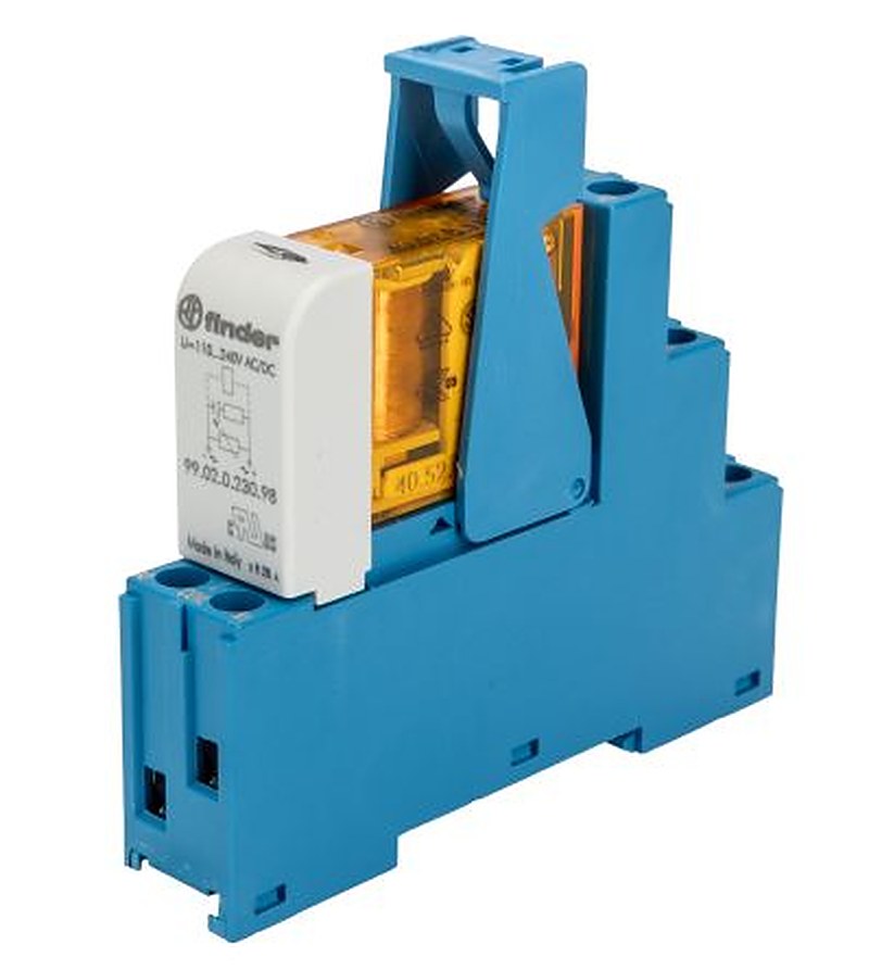 Finder 48 Series Interface Relay, DIN Rail, 110V ac Coil, DPDT, 10.1mA