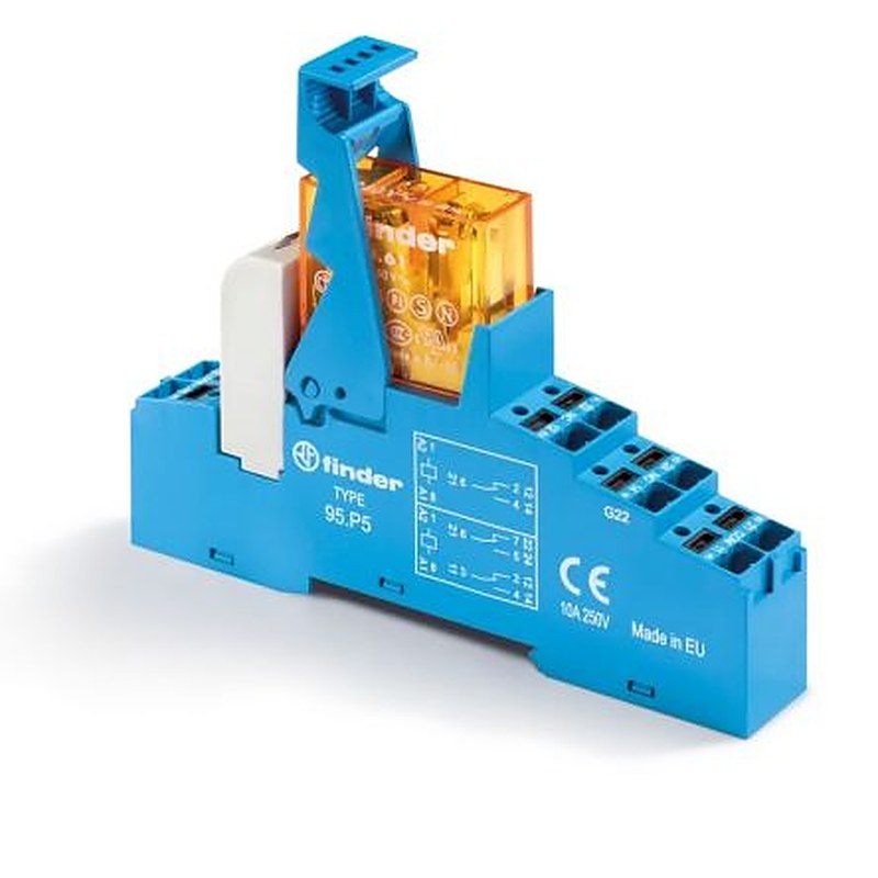 Finder 48 Series Electromechanical Interface Relay, DIN Rail, 12V Coil, SPDT