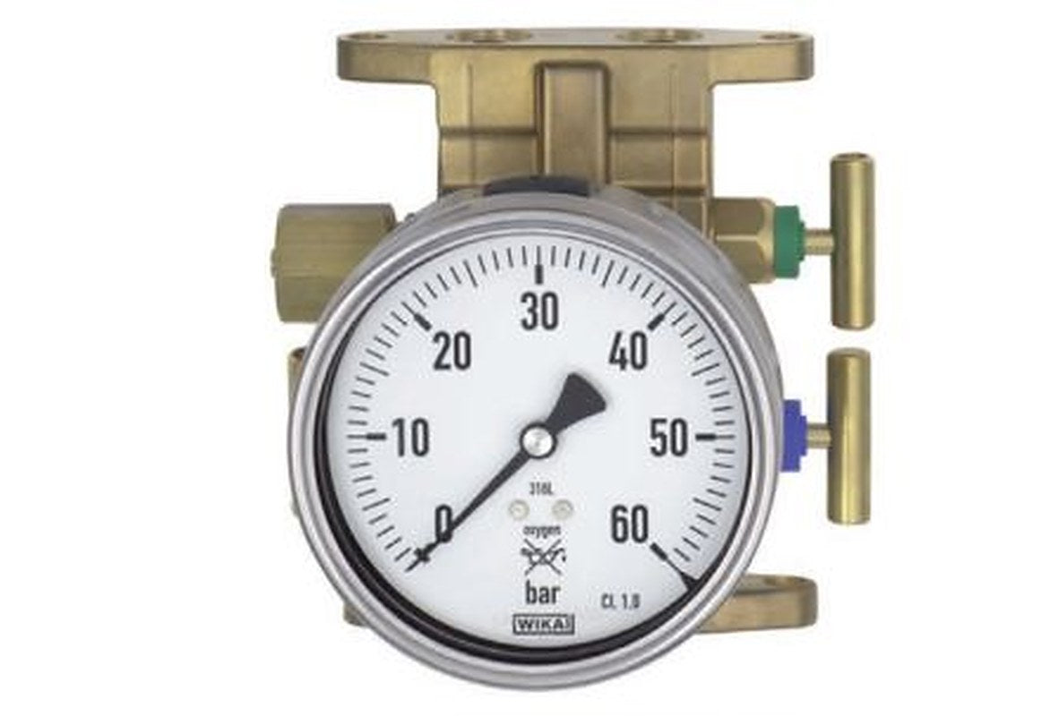 WIKA G 1/4 Pressure Gauge, 160 mm, 280 mbar
