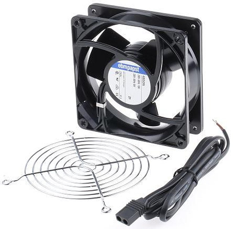 ebm-papst 4000 N Series Axial Fan Kit, 230V ac, 100 m³/h, 10 W, IP20 119 mm, 119mm, 38 mm