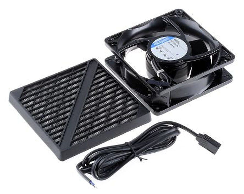 ebm-papst 4000 N Series Axial Fan Kit, 230V ac, 100 m³/h, 10 W, IP20 119 mm, 119mm, 38 mm