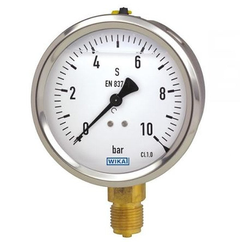 WIKA G 1/2 Process Pressure Gauge, 100 mm, 6 bar