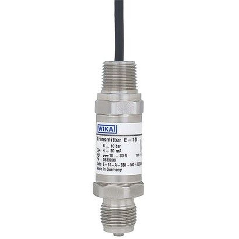 WIKA E11 Series Pressure Sensor, 2-Wire, 4 to 20 mA Output 0 bar 0.4 bar, Gauge Reading
