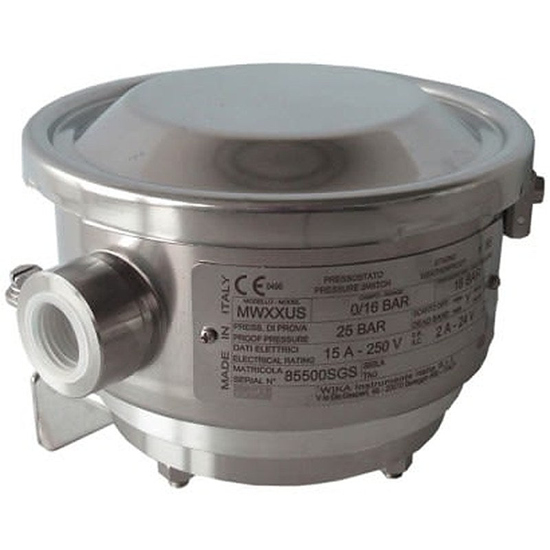 WIKA MW Series Pressure Sensor, SPDT Output 0 bar 60 mbar, Gauge Reading