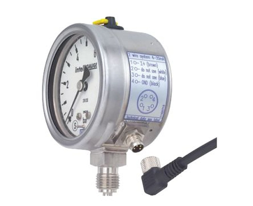 WIKA 1/4 in NPT Process Pressure Gauge, 63 mm, 400 bar
