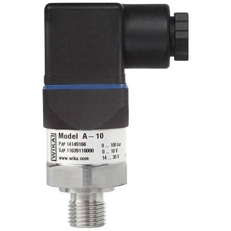 WIKA A-10 Series Pressure Sensor 0 bar 100 bar, Gauge, Vacuum, Absolute Reading