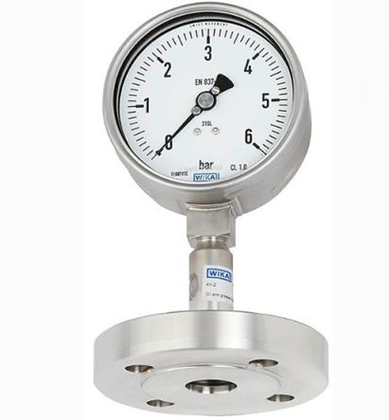WIKA DN 50 Pressure Gauge, 100 mm, 6 bar