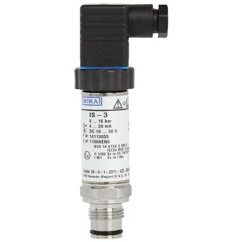 WIKA IS-3 Series Pressure Sensor 0 bar 1000 bar, Absolute, Gauge, Vacuum Reading