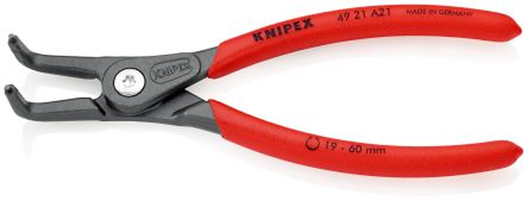 Knipex 1-Piece Circlip Plier, 165mm Overall Bent Nose