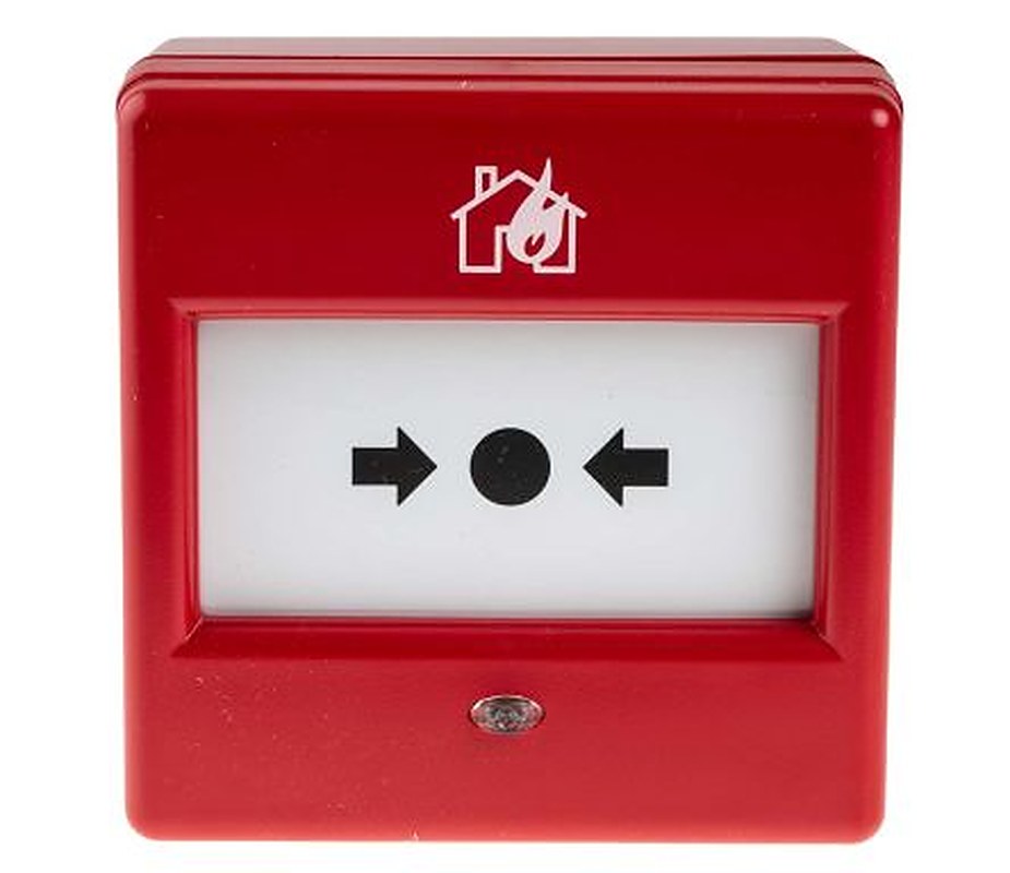 Eaton Red Break Glass Call Point, Break Glass Operated, Indoor Resettable