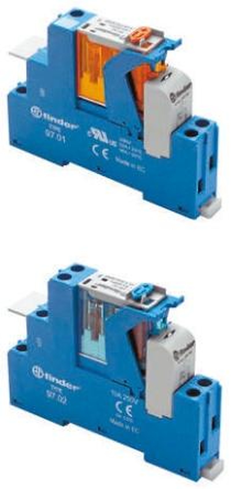 Finder 4C Series Interface Relay, DIN Rail, 12V ac Coil, SPDT, 90mA