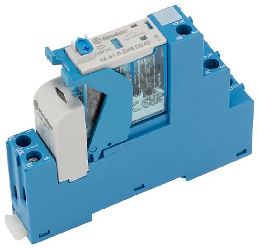 Finder 4C Series Interface Relay, DIN Rail, 48V dc Coil, SPDT