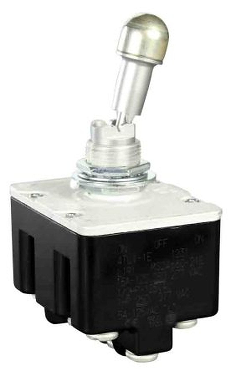 Honeywell Toggle Switch, Bushing Mount, On-Off-On, 4PDT, Screw Terminal, 28 V dc, 125 V ac