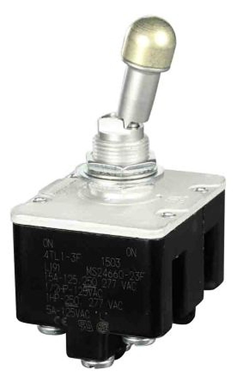 Honeywell Toggle Switch, Bushing Mount, On-On, 4PDT, Screw Terminal, 28 V dc, 125 V ac