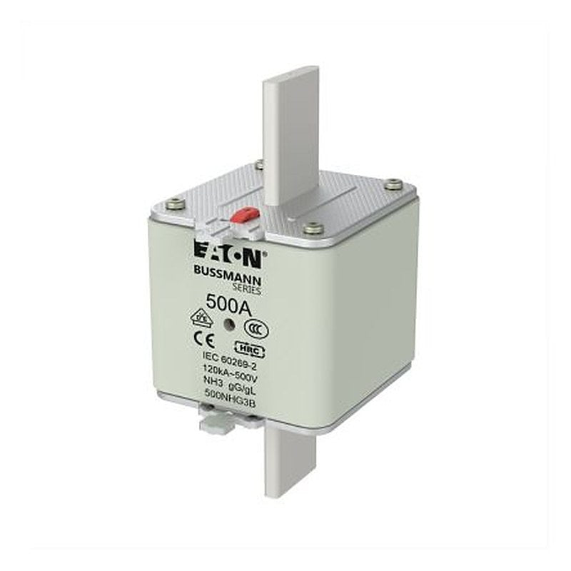 Eaton 500A Centred Tag Fuse NH3 500V ac