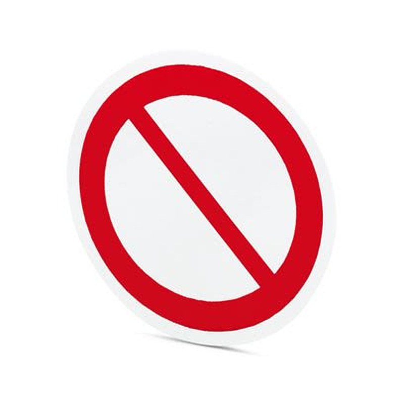 Phoenix Contact Grey Plastic Safety Label