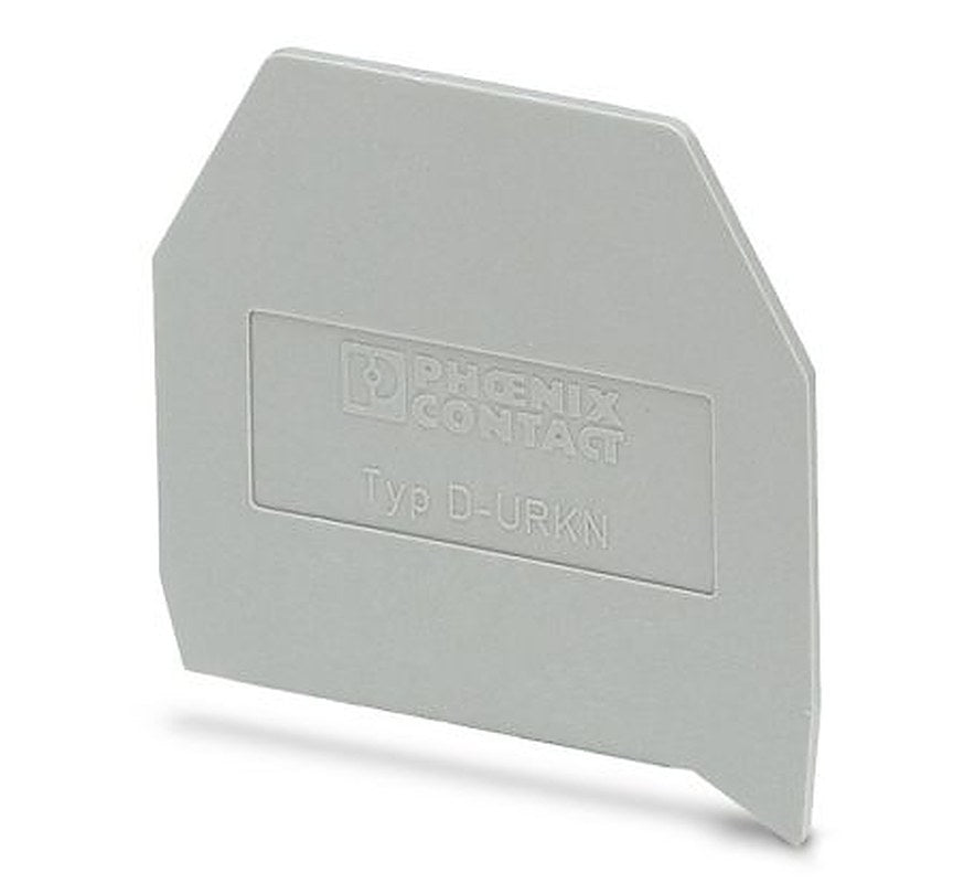 Phoenix Contact D-URKN Series End Cover for Use with DIN Rail Terminal Blocks