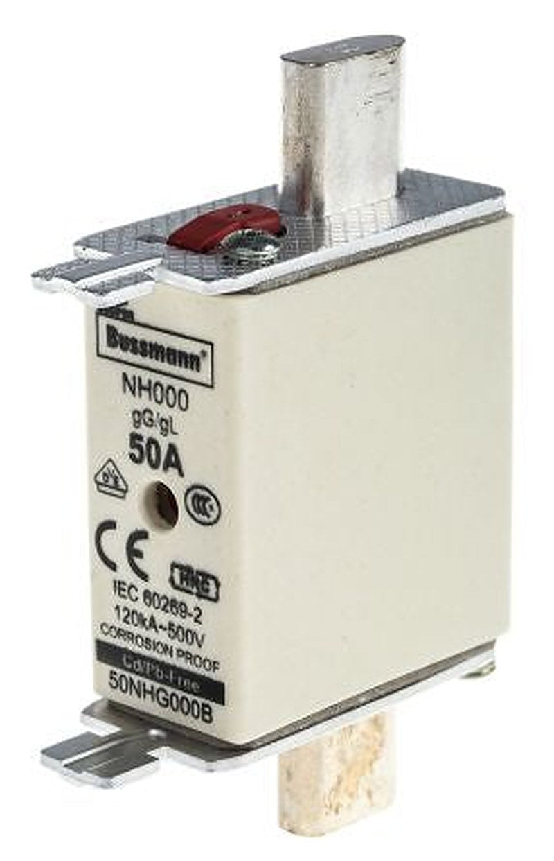 Eaton 50A Centred Tag Fuse NH000 500V ac