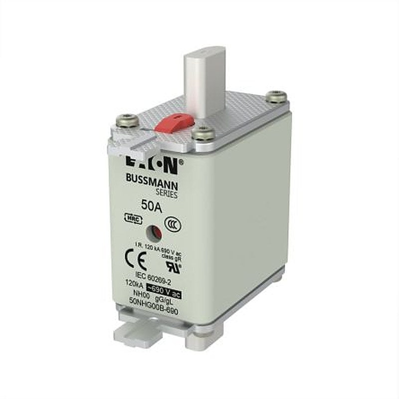 Eaton 50A NH Fuse 79 mm x 58 mm x 30 mm 690V ac