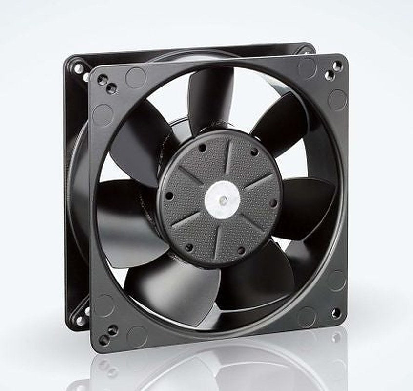 ebm-papst 5200 N Series Axial Fan, 12V dc, 187 m³/h, 4.1 W, 383 mA Max, IP54, IP68 127 mm 127mm 38 mm