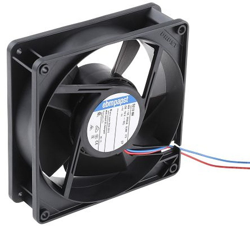 ebm-papst 5200 N Series Axial Fan, 48V dc, 252 m³/h, 9.6 W, 210 mA Max 127 mm 38mm 38 mm