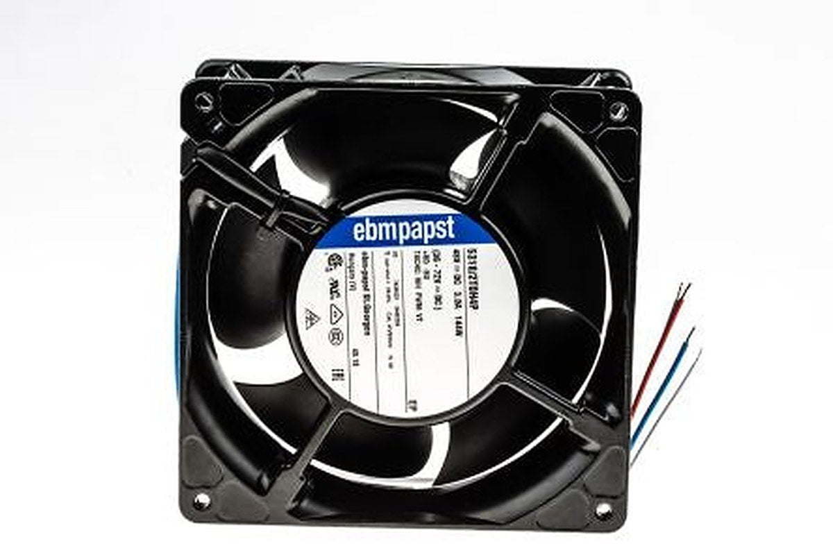 ebm-papst 5300 TD - S-Force Series Axial Fan, 48V dc, 670 m³/h, 149 W, IP54 139.6 mm 139.6mm 50.8 mm