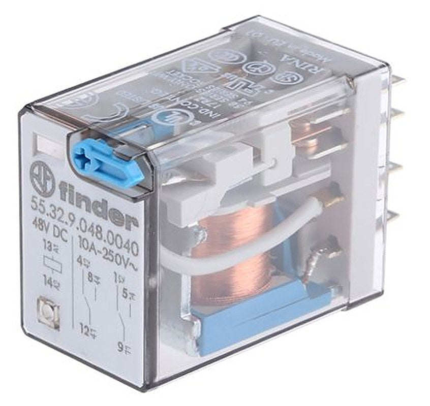 Finder Power Relay, 48V dc Coil, 20A Switching Current, DPDT
